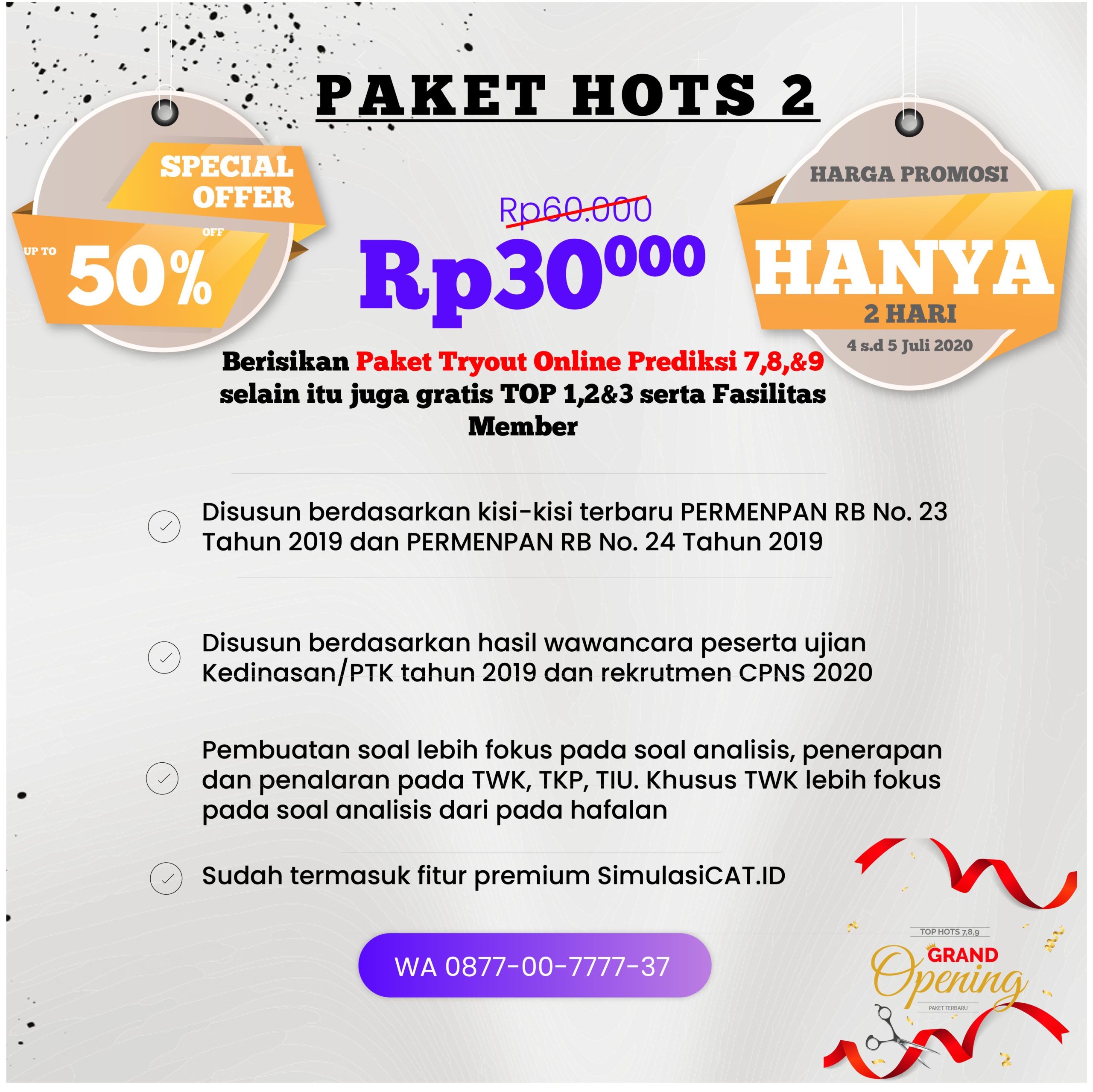 Contoh Soal Tkp Hots Paket 1